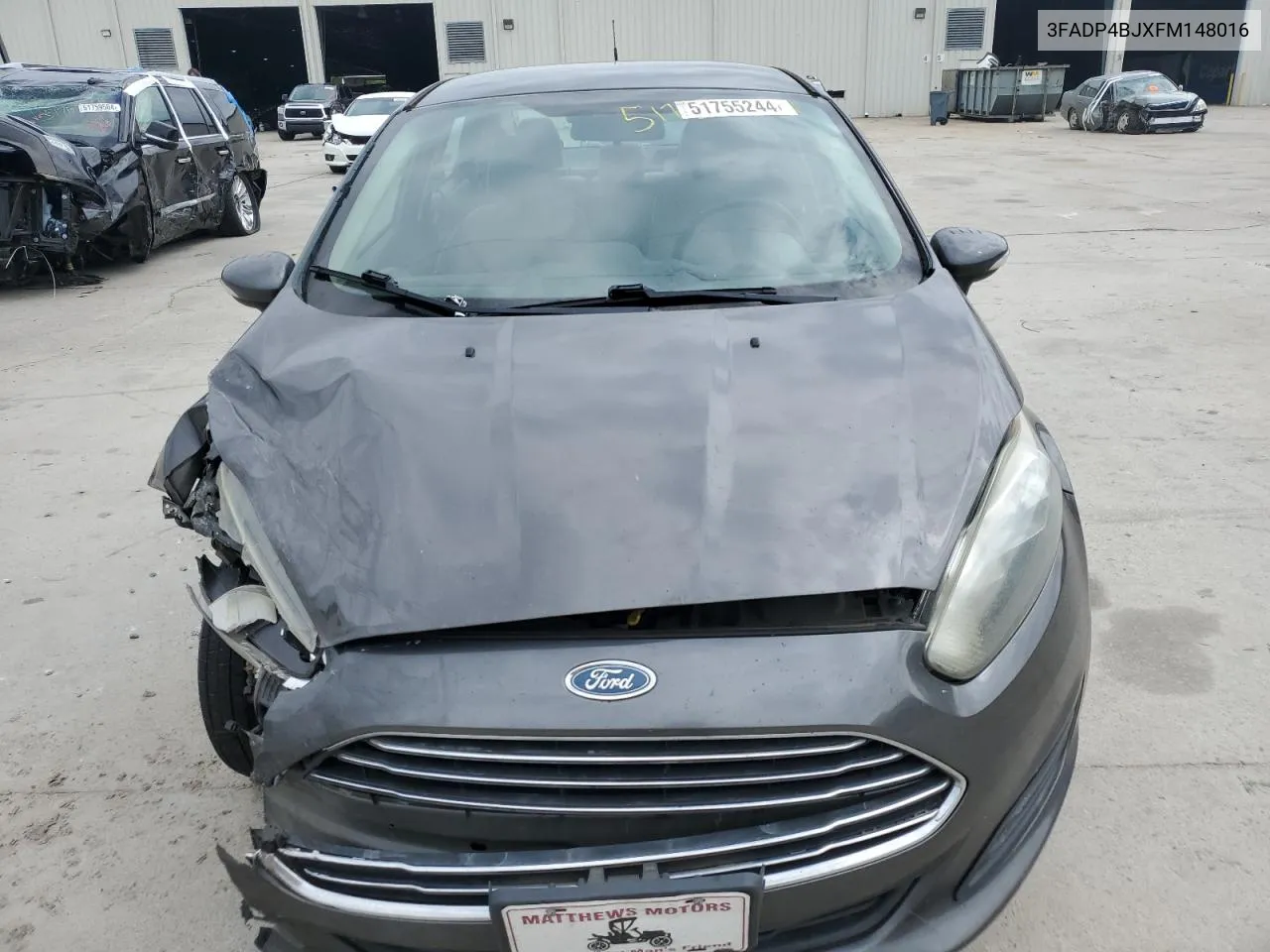 2015 Ford Fiesta Se VIN: 3FADP4BJXFM148016 Lot: 51755244