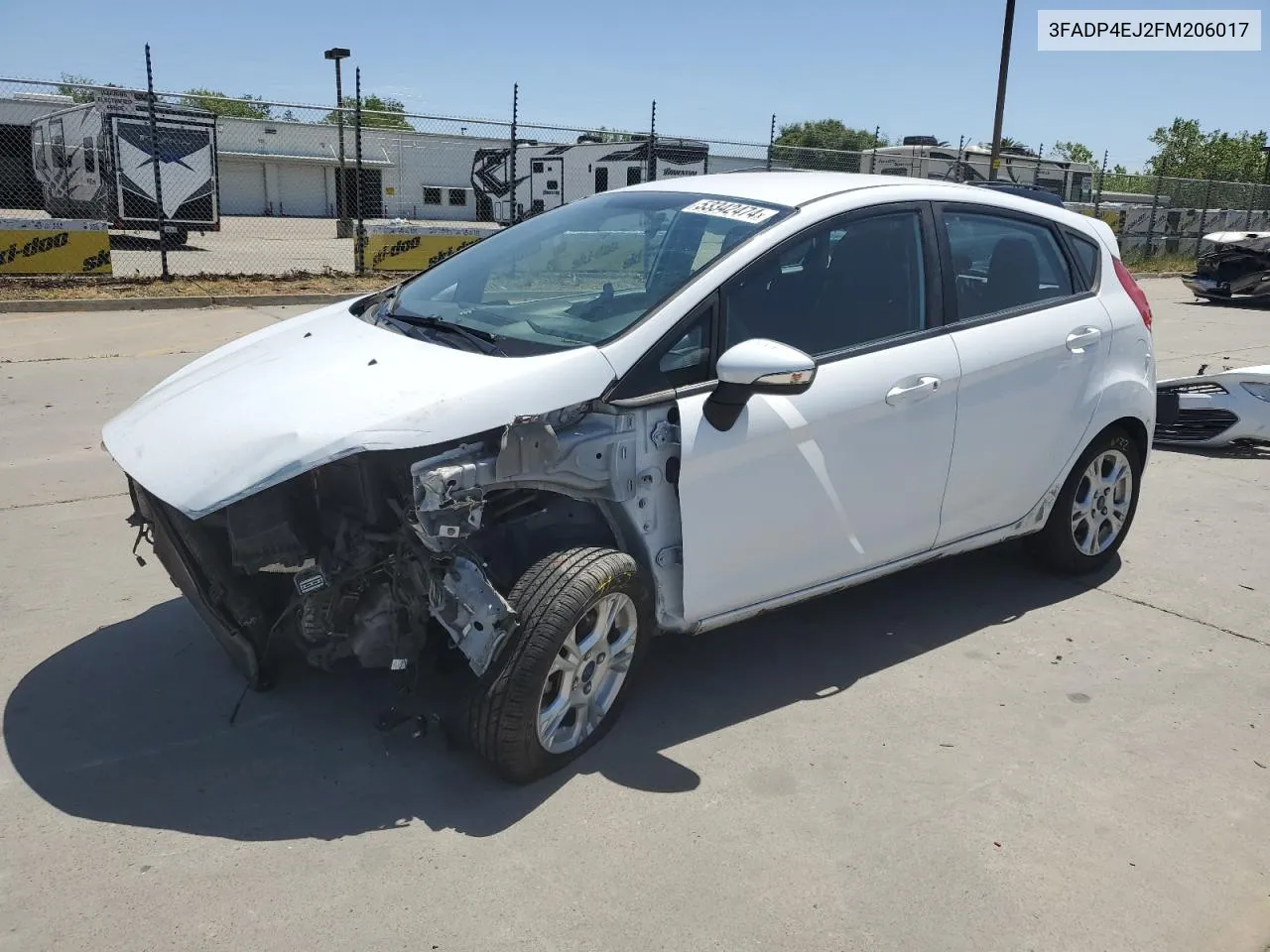 2015 Ford Fiesta Se VIN: 3FADP4EJ2FM206017 Lot: 53342474