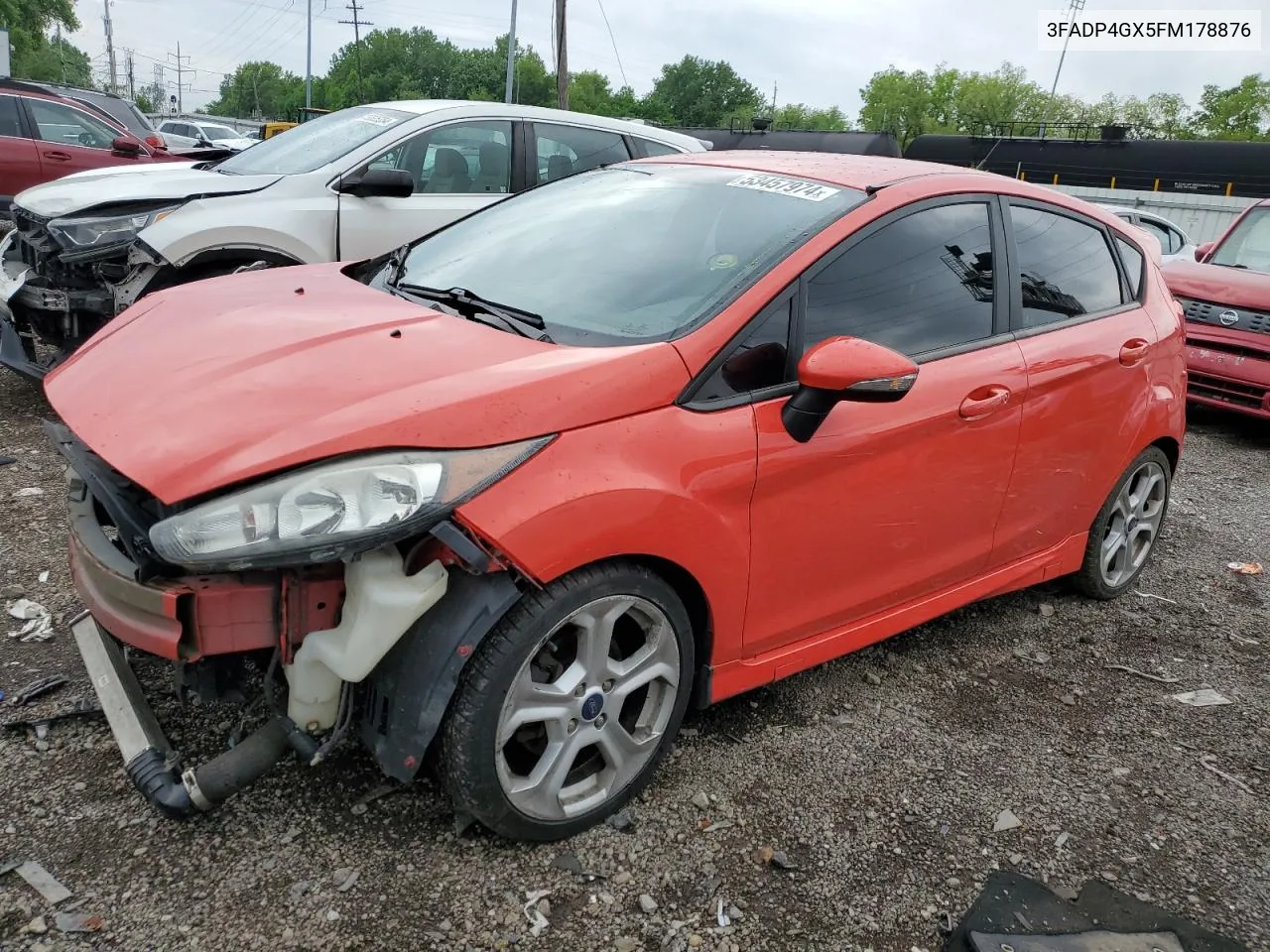 2015 Ford Fiesta St VIN: 3FADP4GX5FM178876 Lot: 53457974