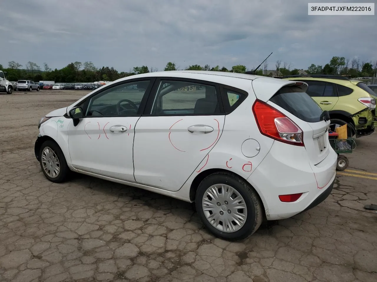 2015 Ford Fiesta S VIN: 3FADP4TJXFM222016 Lot: 53827654