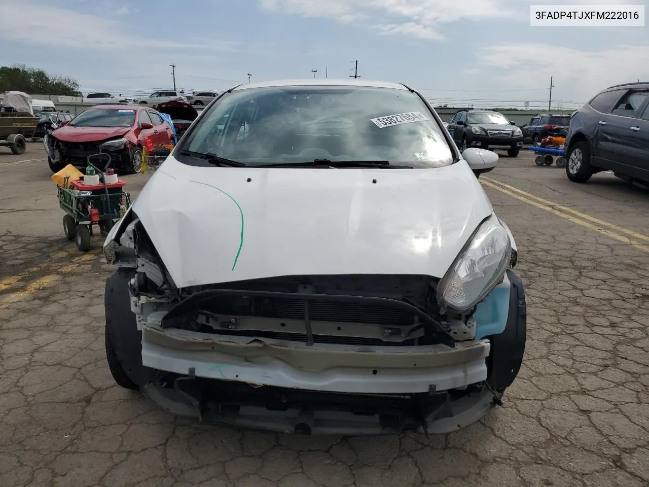 2015 Ford Fiesta S VIN: 3FADP4TJXFM222016 Lot: 53827654