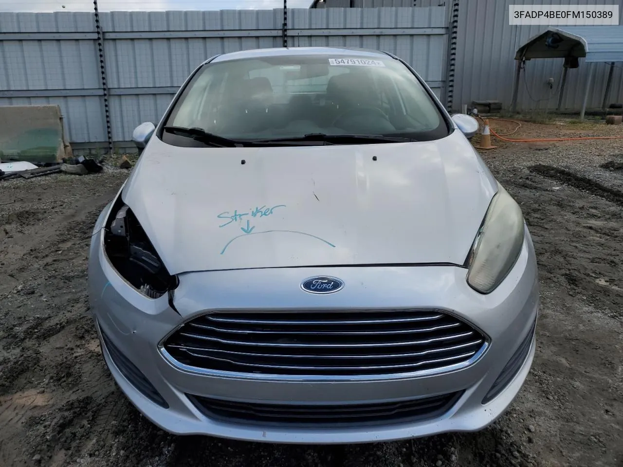 2015 Ford Fiesta Se VIN: 3FADP4BE0FM150389 Lot: 54791024