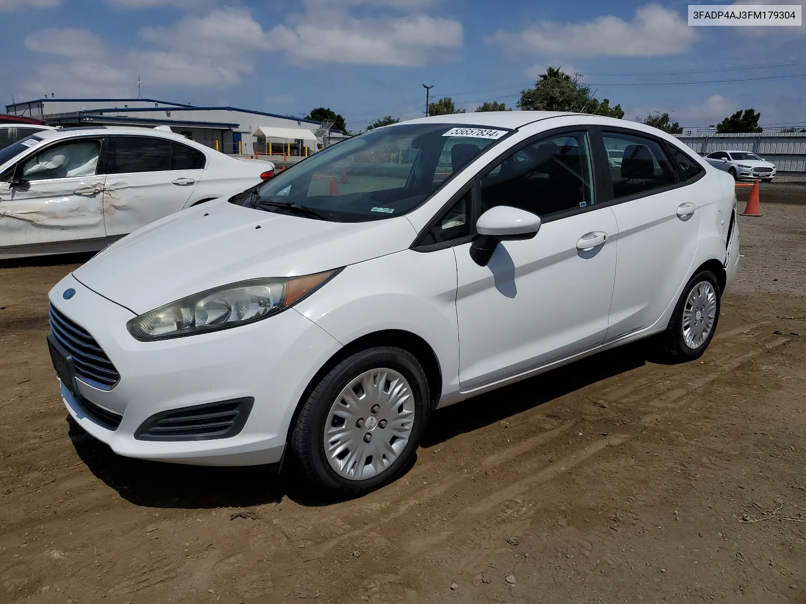 2015 Ford Fiesta S VIN: 3FADP4AJ3FM179304 Lot: 55657834