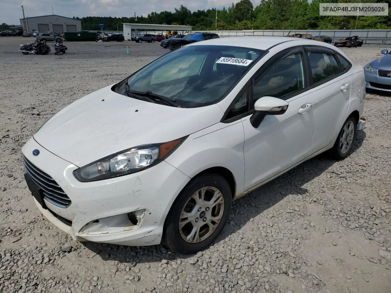 2015 Ford Fiesta Se VIN: 3FADP4BJ3FM205026 Lot: 55918684