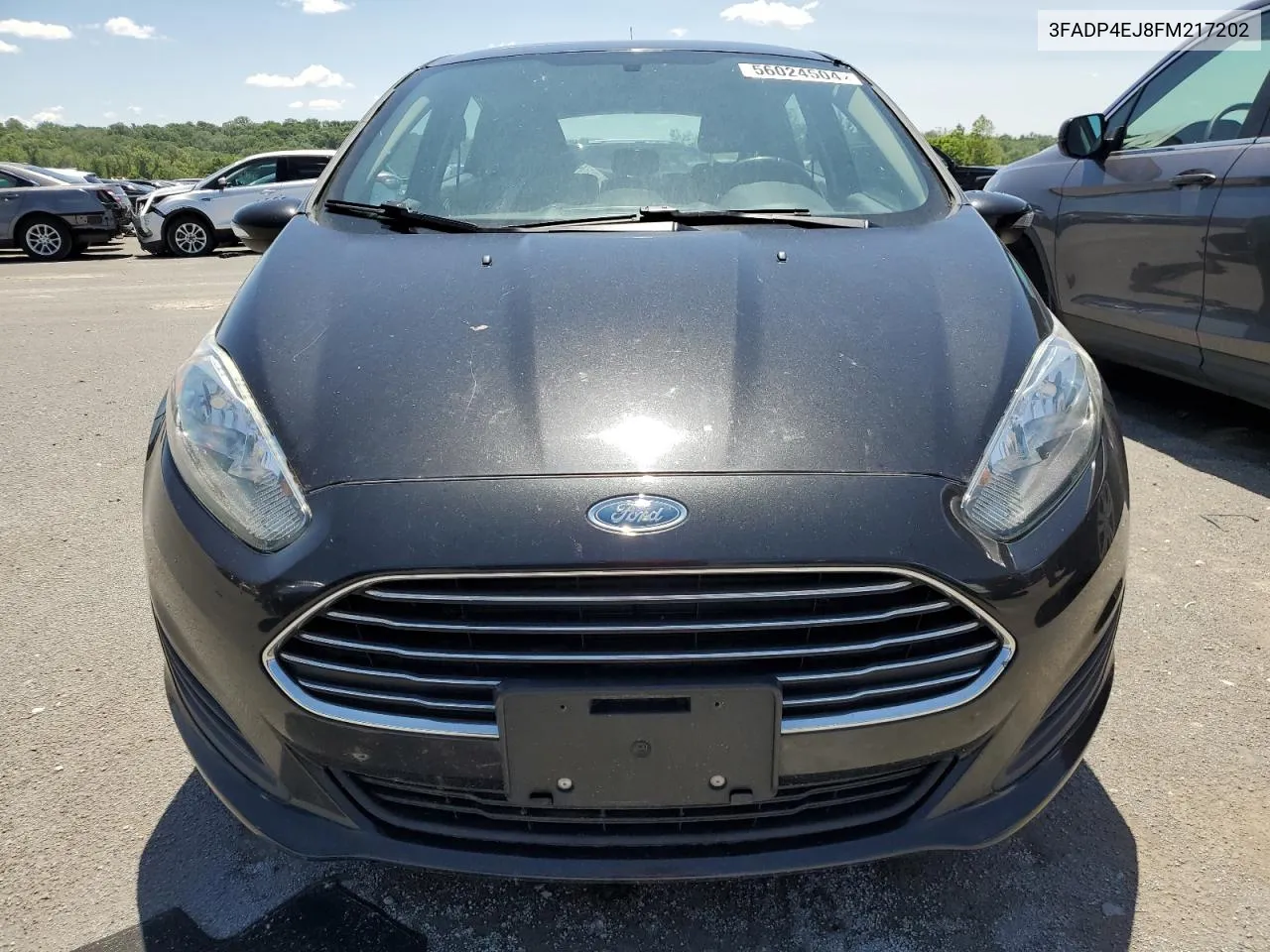 2015 Ford Fiesta Se VIN: 3FADP4EJ8FM217202 Lot: 56024504