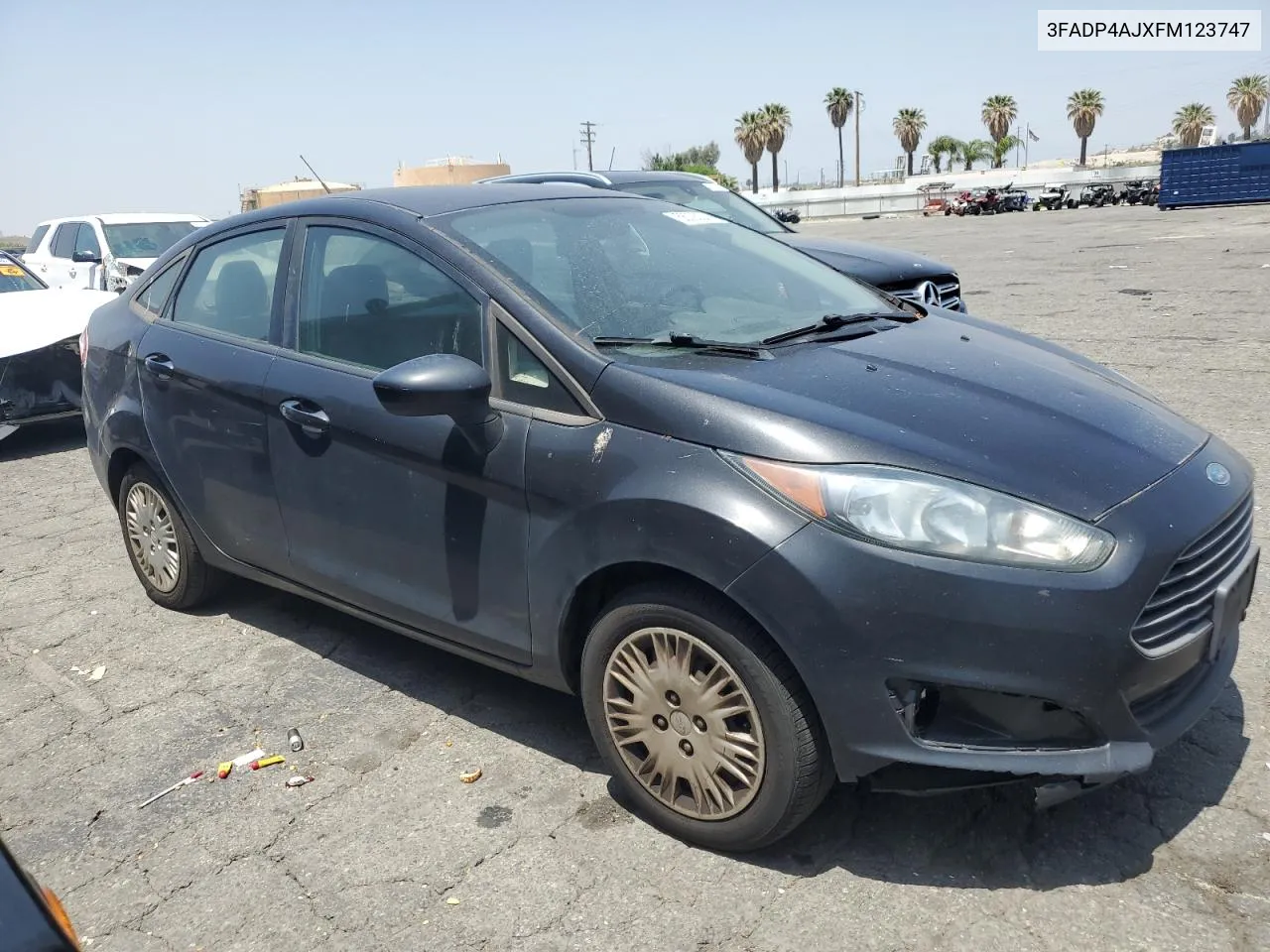 2015 Ford Fiesta S VIN: 3FADP4AJXFM123747 Lot: 56093244