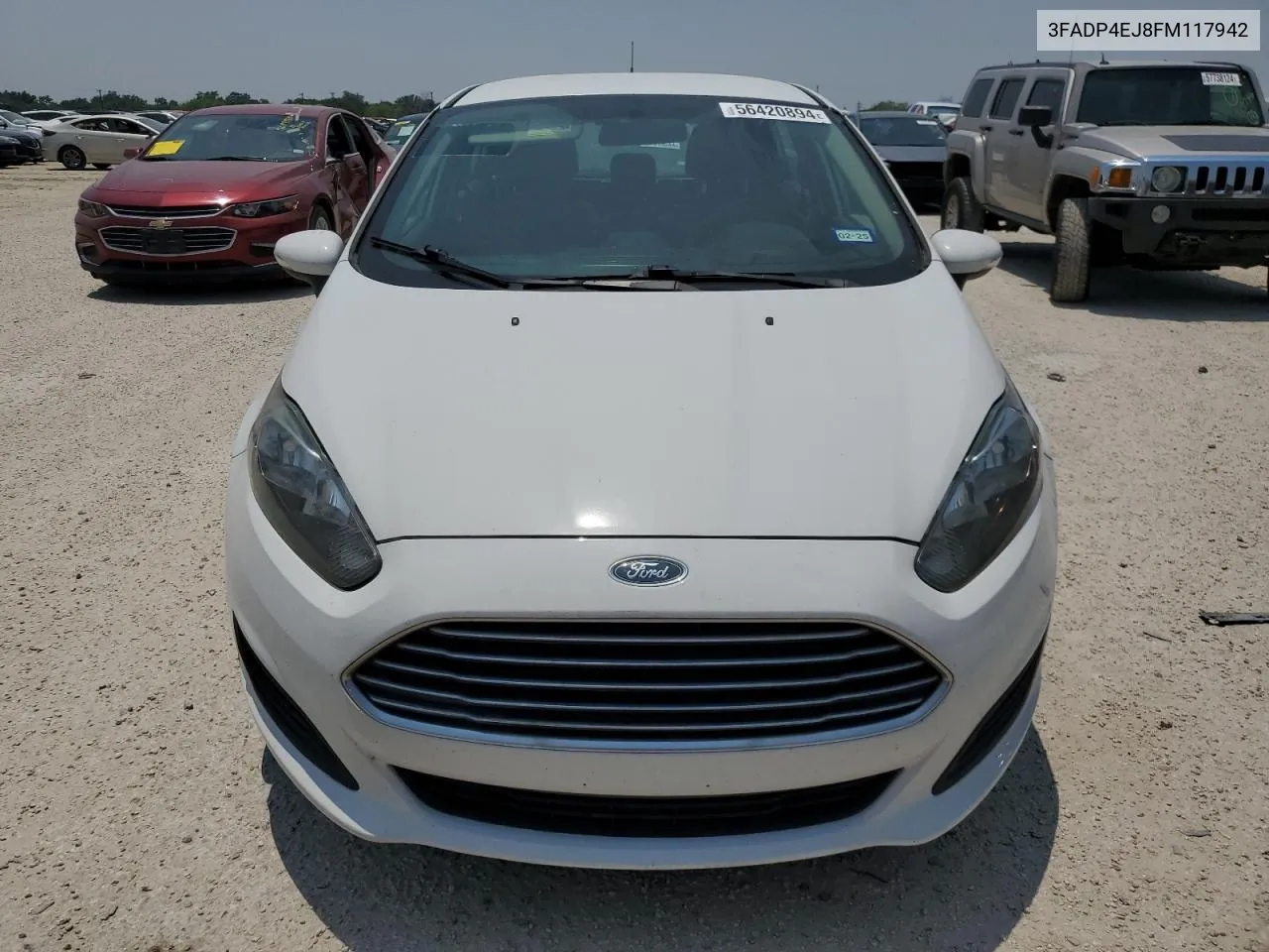 2015 Ford Fiesta Se VIN: 3FADP4EJ8FM117942 Lot: 56420894