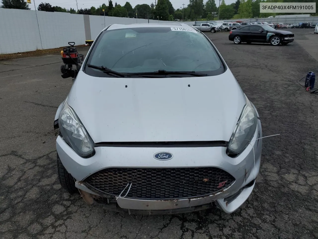 2015 Ford Fiesta St VIN: 3FADP4GX4FM191005 Lot: 57158584