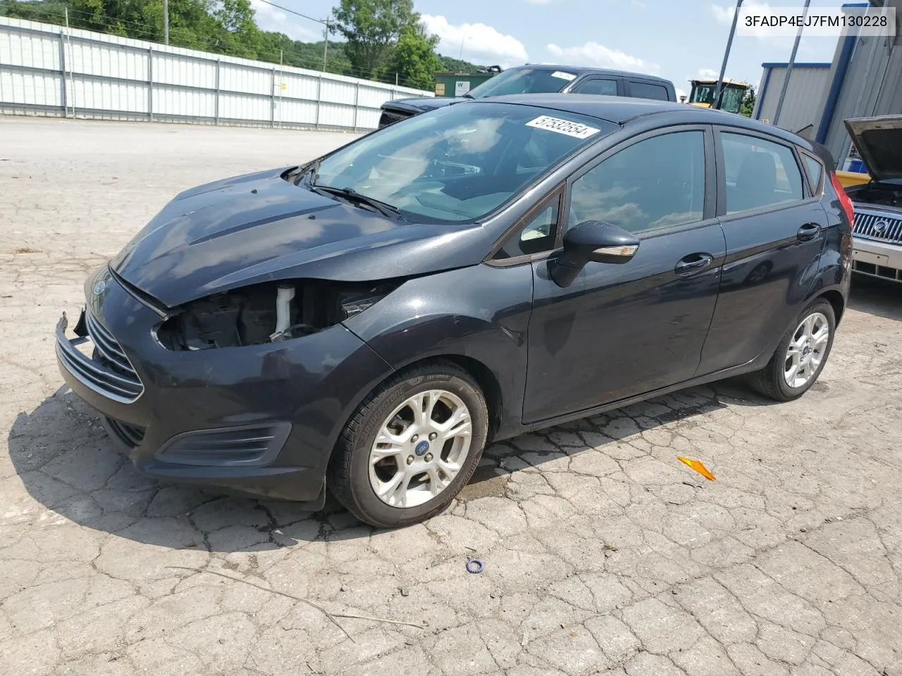 2015 Ford Fiesta Se VIN: 3FADP4EJ7FM130228 Lot: 57532554