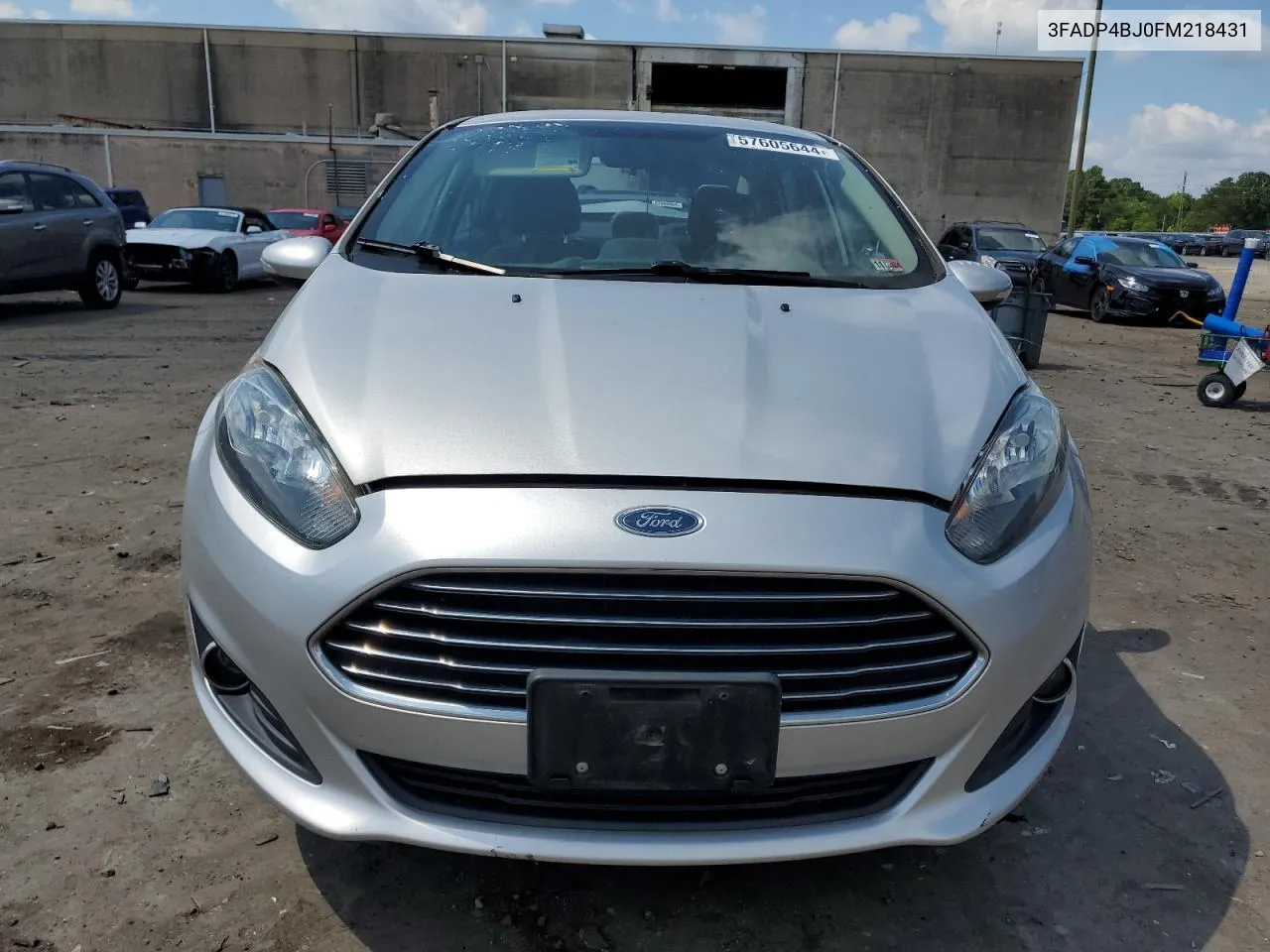 2015 Ford Fiesta Se VIN: 3FADP4BJ0FM218431 Lot: 57605644