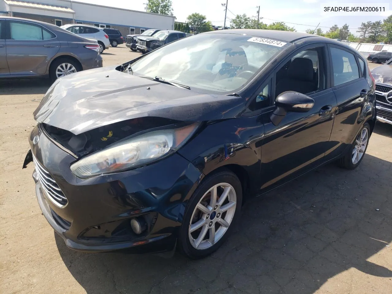 2015 Ford Fiesta Se VIN: 3FADP4EJ6FM200611 Lot: 57834874