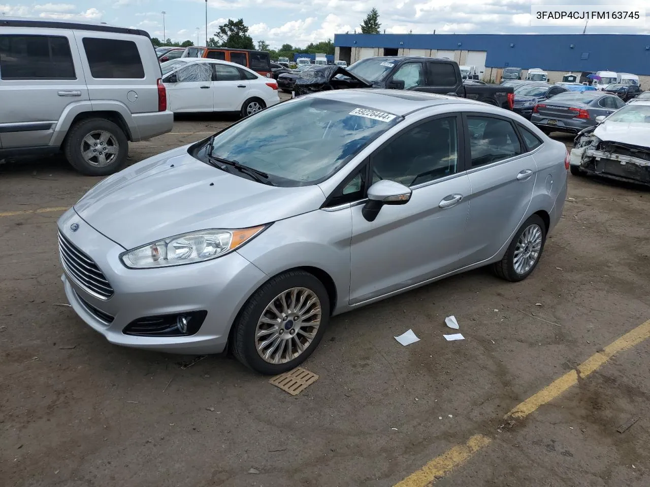 2015 Ford Fiesta Titanium VIN: 3FADP4CJ1FM163745 Lot: 59226444