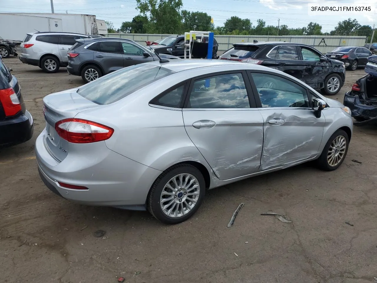 2015 Ford Fiesta Titanium VIN: 3FADP4CJ1FM163745 Lot: 59226444