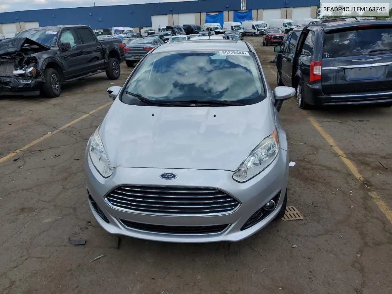 2015 Ford Fiesta Titanium VIN: 3FADP4CJ1FM163745 Lot: 59226444