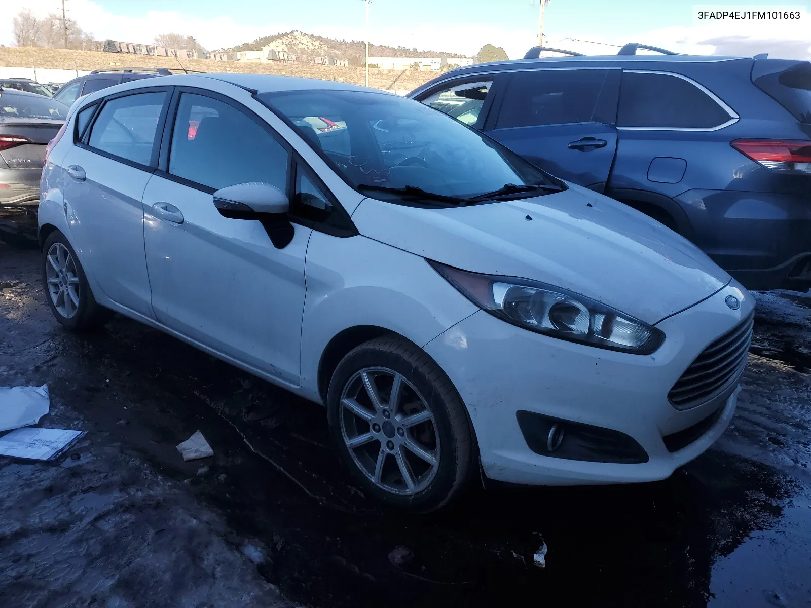 2015 Ford Fiesta Se VIN: 3FADP4EJ1FM101663 Lot: 59721264