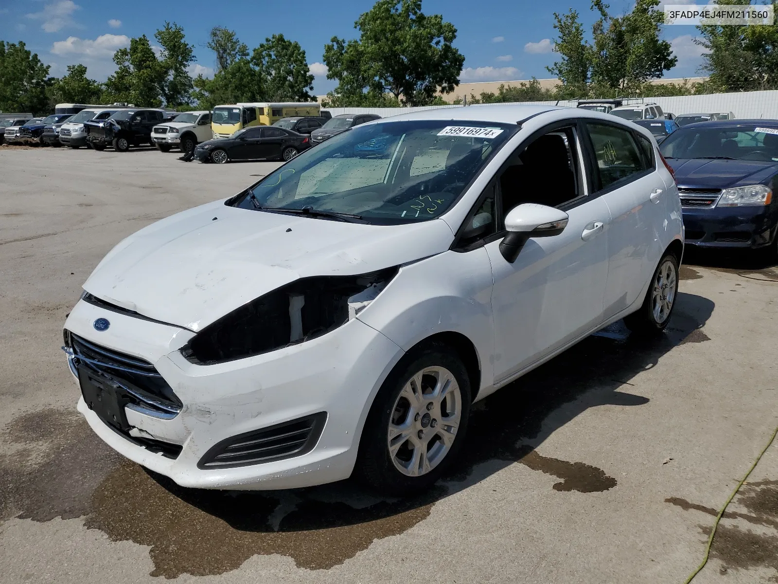 2015 Ford Fiesta Se VIN: 3FADP4EJ4FM211560 Lot: 59916974