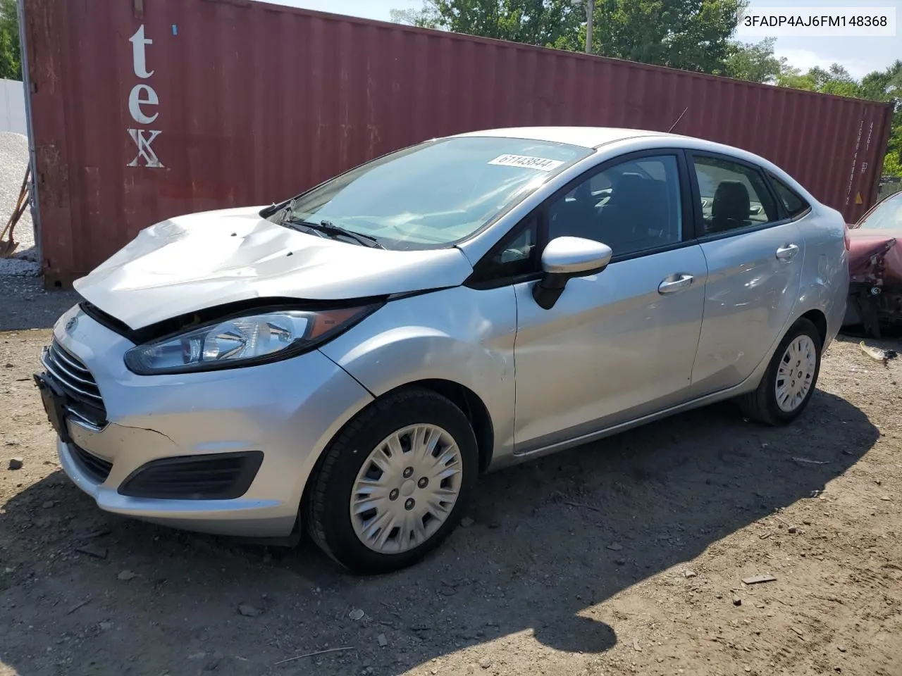 2015 Ford Fiesta S VIN: 3FADP4AJ6FM148368 Lot: 61143844