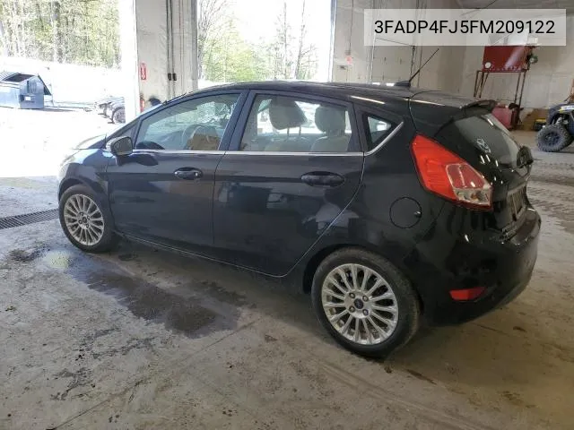 2015 Ford Fiesta Titanium VIN: 3FADP4FJ5FM209122 Lot: 62111384