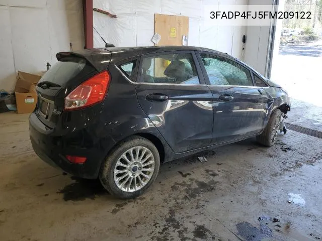 2015 Ford Fiesta Titanium VIN: 3FADP4FJ5FM209122 Lot: 62111384