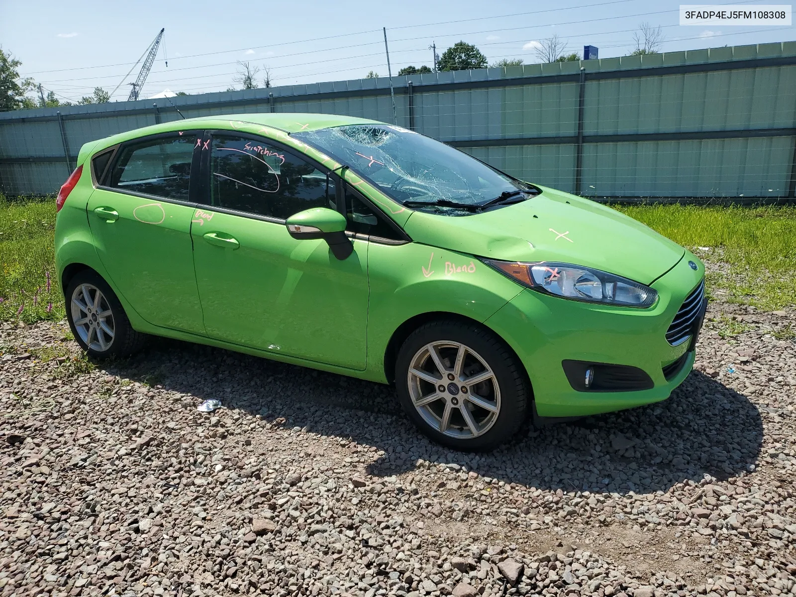 2015 Ford Fiesta Se VIN: 3FADP4EJ5FM108308 Lot: 64745314