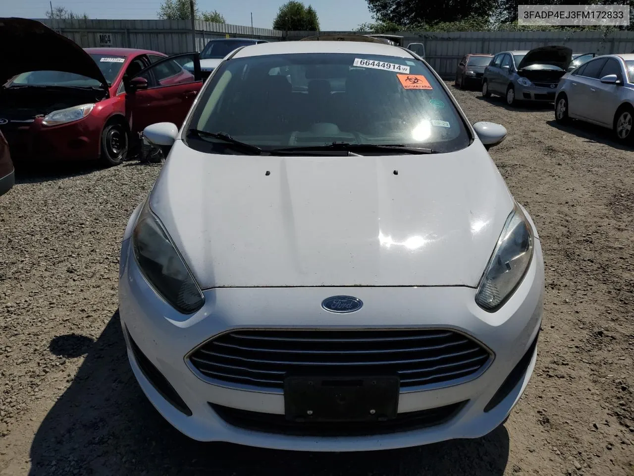 2015 Ford Fiesta Se VIN: 3FADP4EJ3FM172833 Lot: 66444914