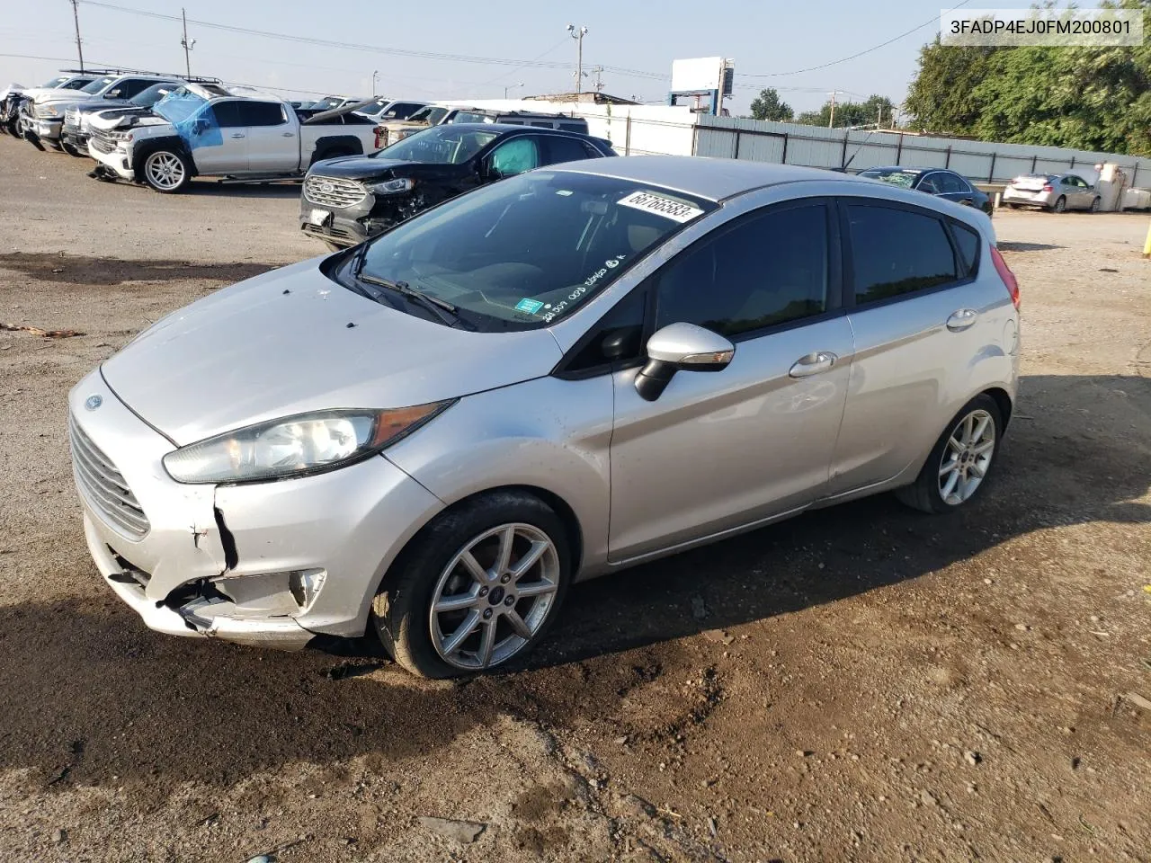 2015 Ford Fiesta Se VIN: 3FADP4EJ0FM200801 Lot: 66766583