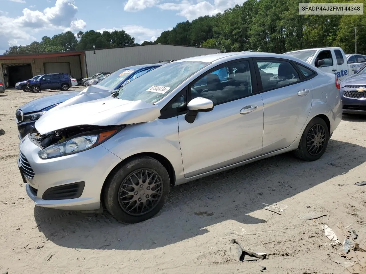 2015 Ford Fiesta S VIN: 3FADP4AJ2FM144348 Lot: 67340434