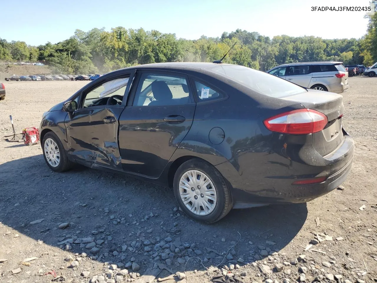 2015 Ford Fiesta S VIN: 3FADP4AJ3FM202435 Lot: 70023994