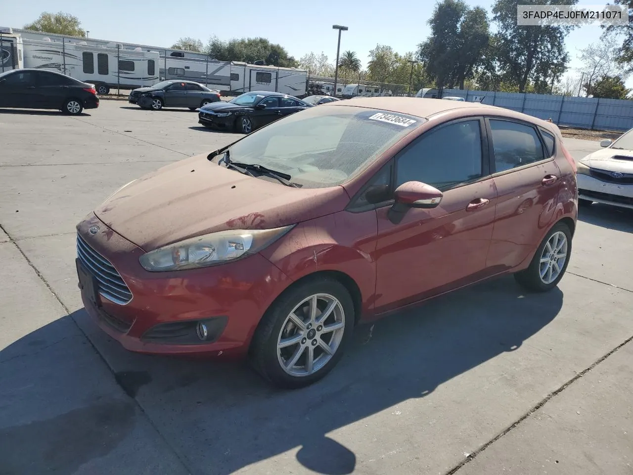 2015 Ford Fiesta Se VIN: 3FADP4EJ0FM211071 Lot: 73423684