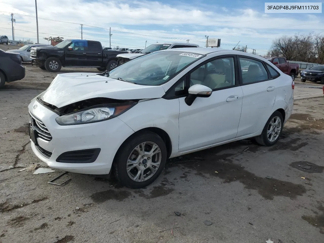 2015 Ford Fiesta Se VIN: 3FADP4BJ9FM111703 Lot: 80345723