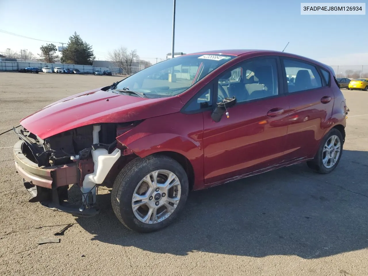 2016 Ford Fiesta Se VIN: 3FADP4EJ8GM126934 Lot: 42055864