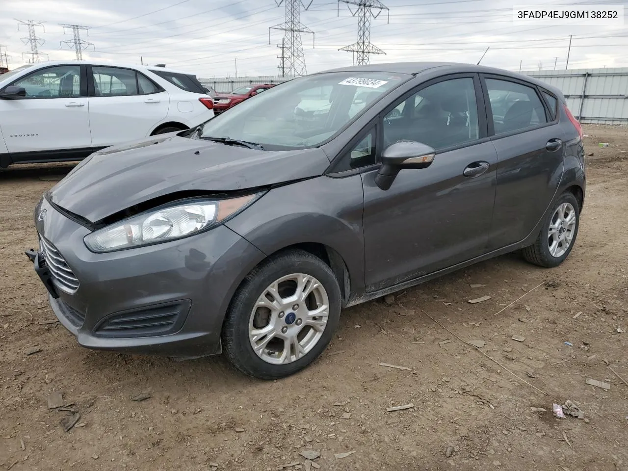 2016 Ford Fiesta Se VIN: 3FADP4EJ9GM138252 Lot: 43799034