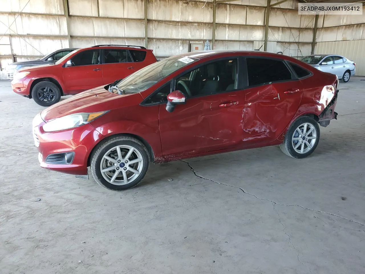 2016 Ford Fiesta Se VIN: 3FADP4BJXGM193412 Lot: 44356734