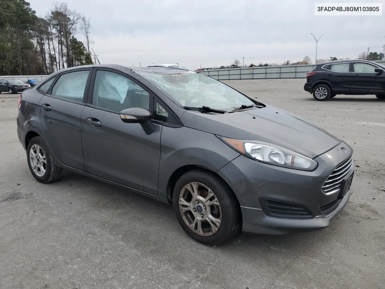 2016 Ford Fiesta Se VIN: 3FADP4BJ8GM103805 Lot: 44481214