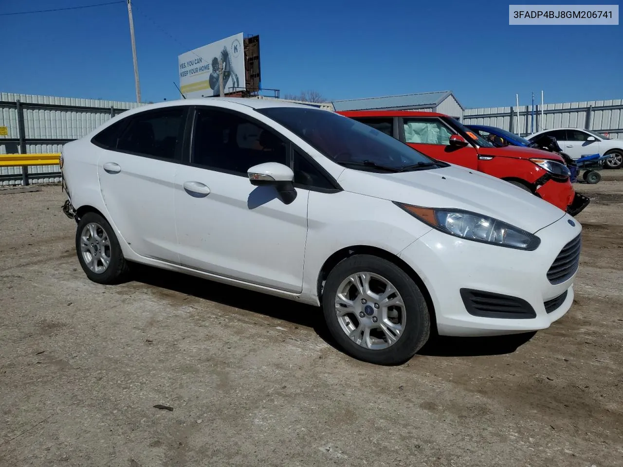 2016 Ford Fiesta Se VIN: 3FADP4BJ8GM206741 Lot: 47470024