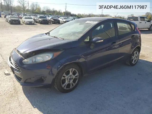 3FADP4EJ6GM117987 2016 Ford Fiesta Se