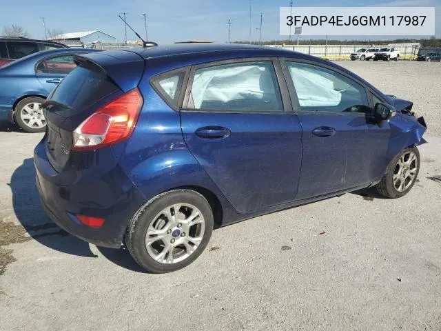 3FADP4EJ6GM117987 2016 Ford Fiesta Se