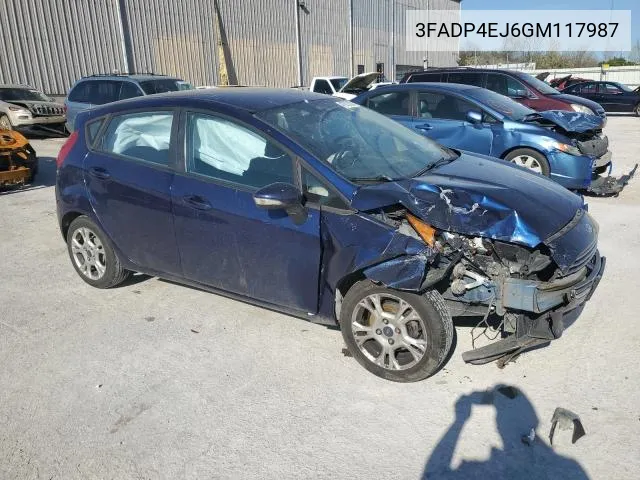 2016 Ford Fiesta Se VIN: 3FADP4EJ6GM117987 Lot: 48402464