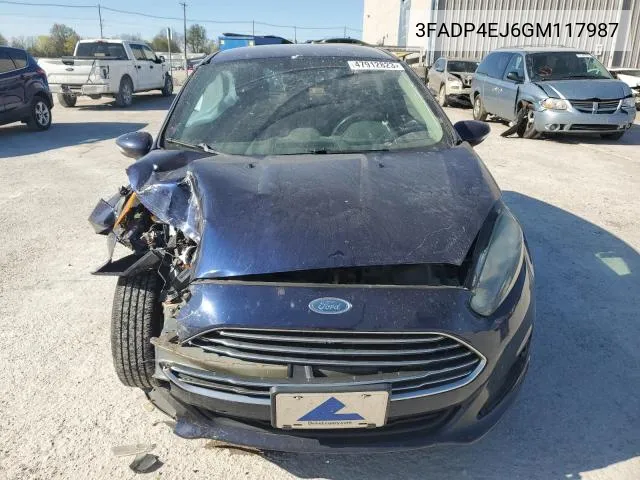 3FADP4EJ6GM117987 2016 Ford Fiesta Se