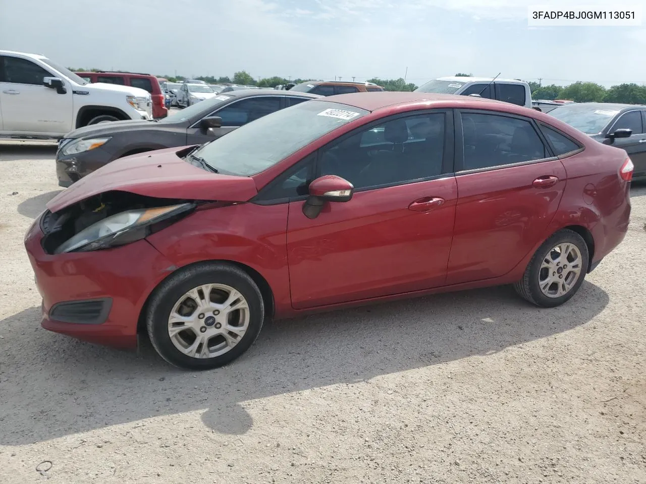 2016 Ford Fiesta Se VIN: 3FADP4BJ0GM113051 Lot: 49222714