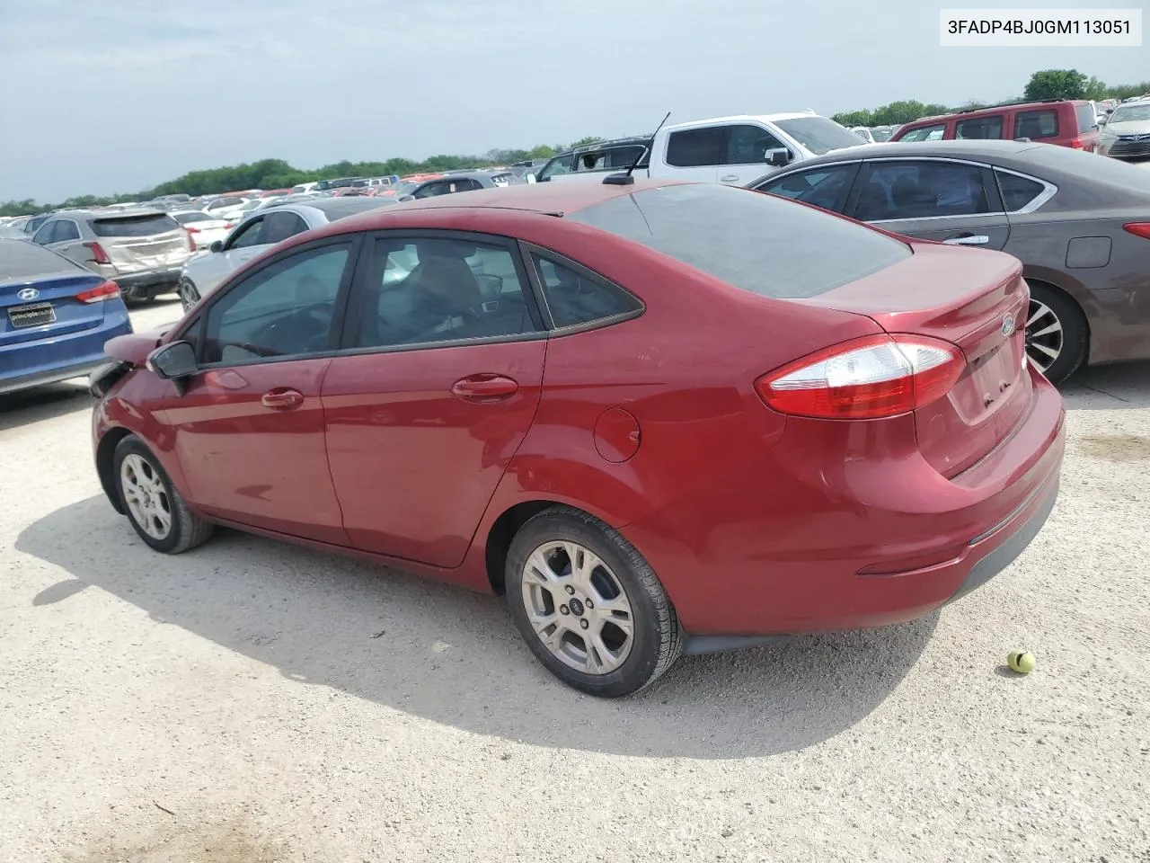 2016 Ford Fiesta Se VIN: 3FADP4BJ0GM113051 Lot: 49222714