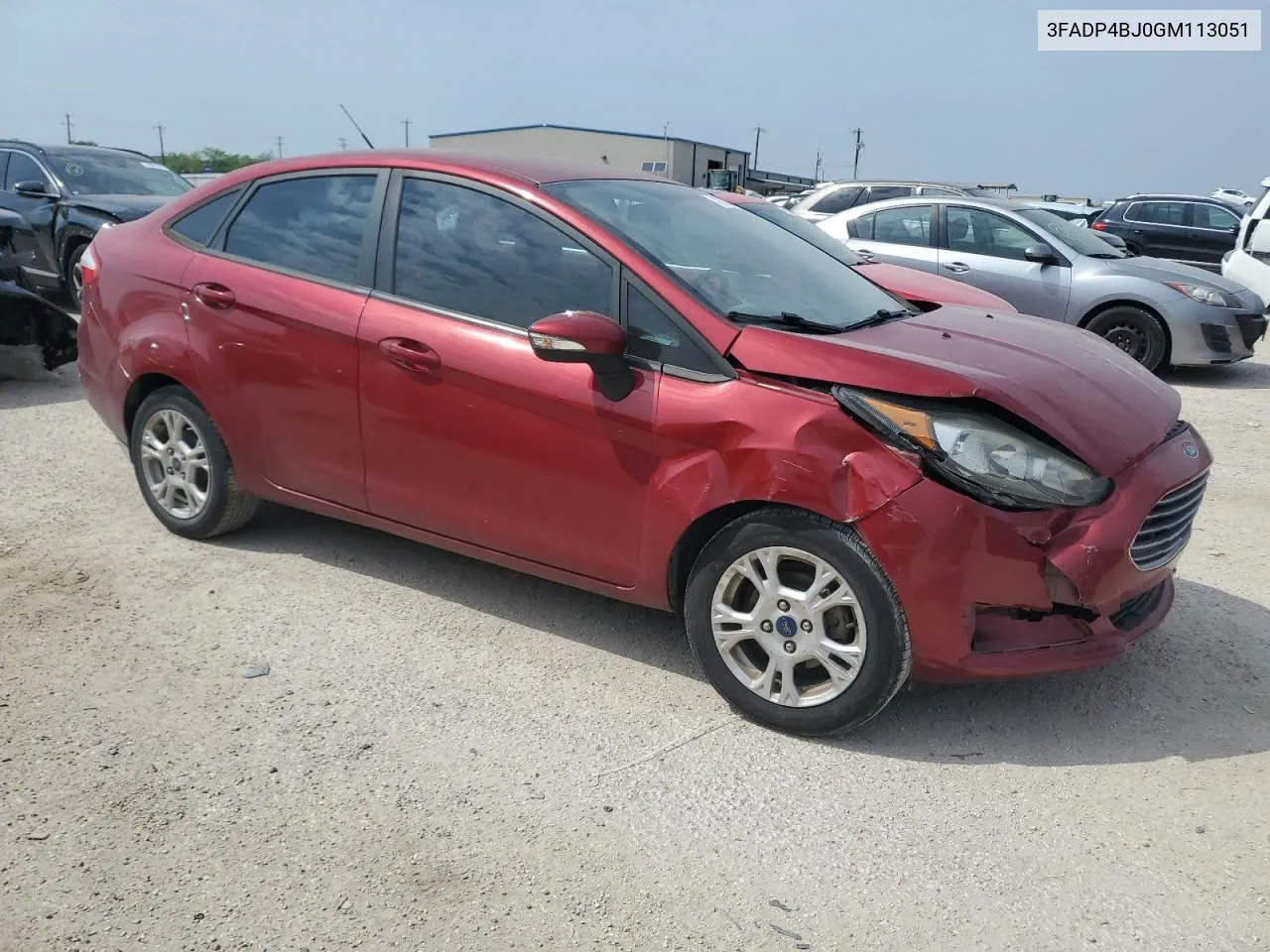 2016 Ford Fiesta Se VIN: 3FADP4BJ0GM113051 Lot: 49222714