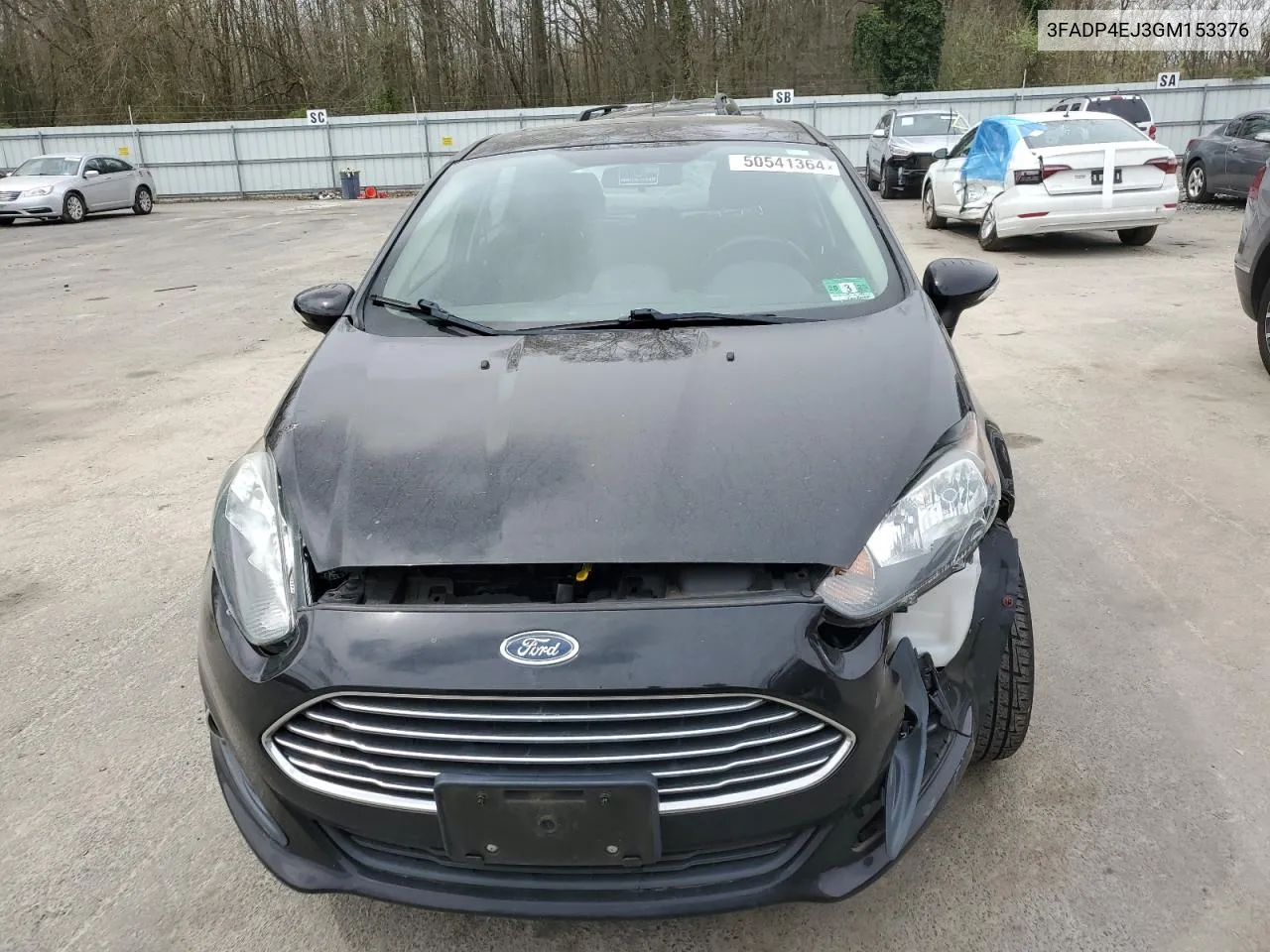 2016 Ford Fiesta Se VIN: 3FADP4EJ3GM153376 Lot: 50541364