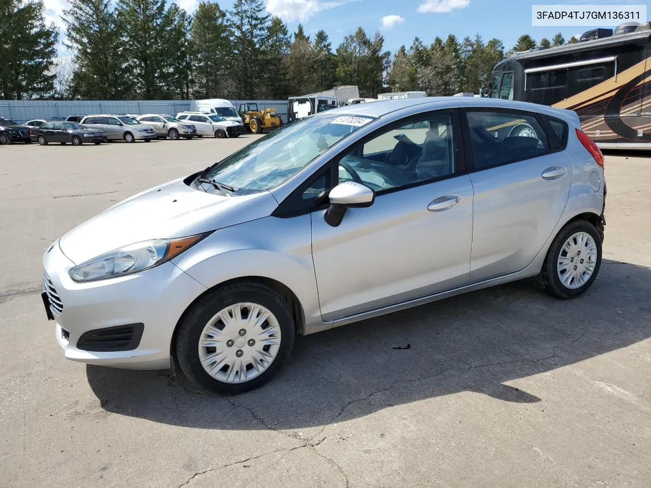 2016 Ford Fiesta S VIN: 3FADP4TJ7GM136311 Lot: 51370204