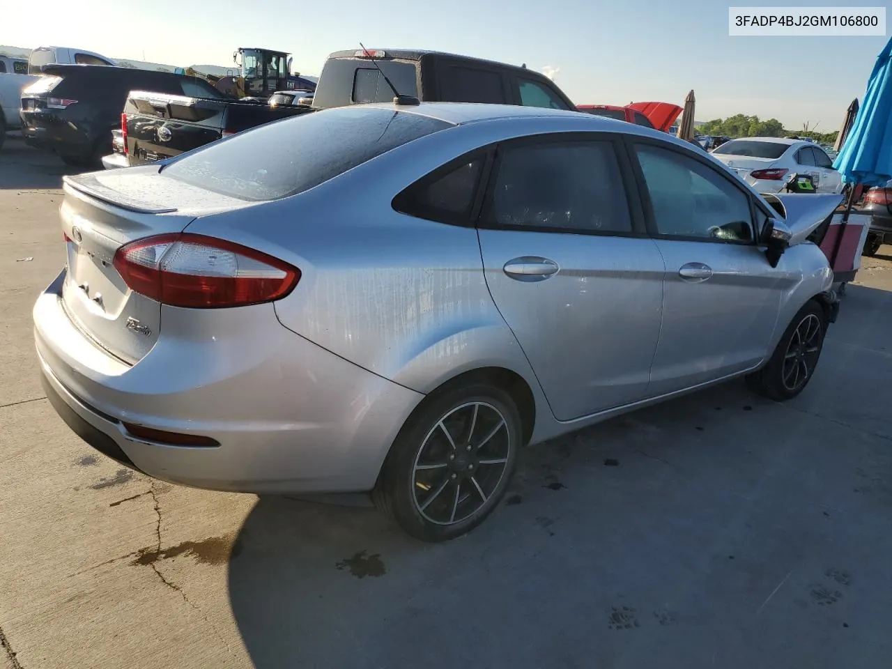 2016 Ford Fiesta Se VIN: 3FADP4BJ2GM106800 Lot: 51831824