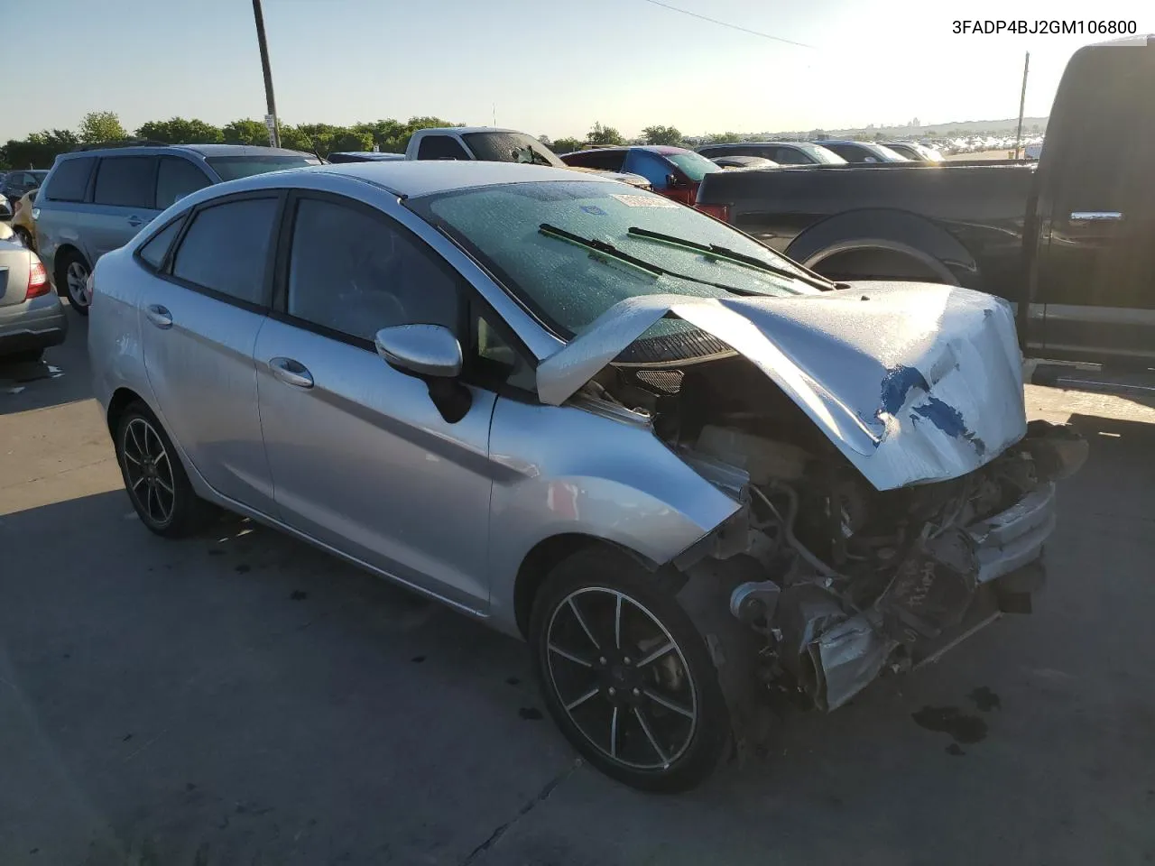 2016 Ford Fiesta Se VIN: 3FADP4BJ2GM106800 Lot: 51831824