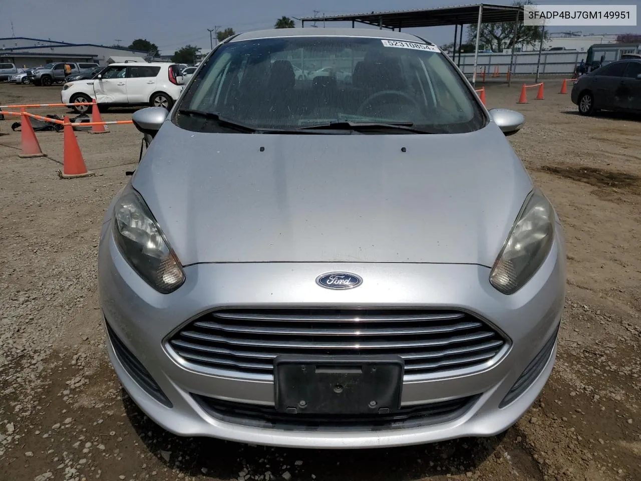 2016 Ford Fiesta Se VIN: 3FADP4BJ7GM149951 Lot: 52310854