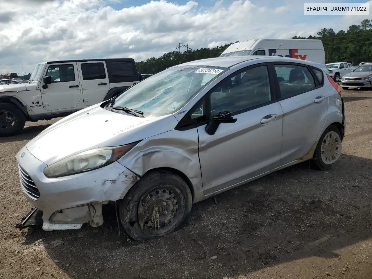 2016 Ford Fiesta S VIN: 3FADP4TJXGM171022 Lot: 52734214