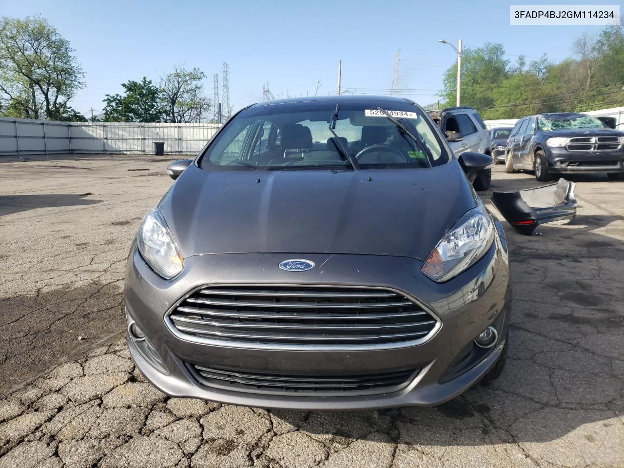 2016 Ford Fiesta Se VIN: 3FADP4BJ2GM114234 Lot: 52904934