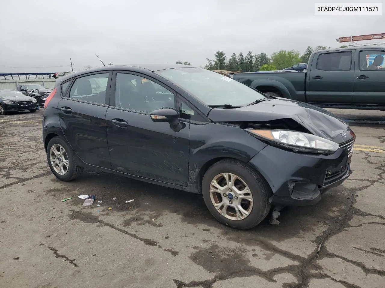 2016 Ford Fiesta Se VIN: 3FADP4EJ0GM111571 Lot: 53108574